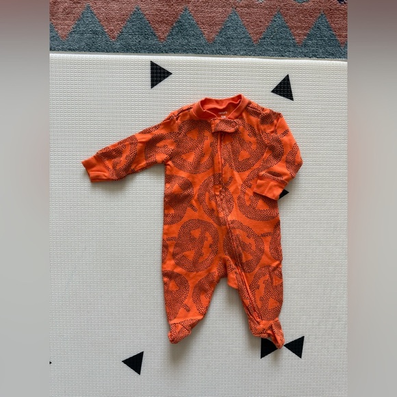 Carter’s|Baby gender neutral Orange Pumpkin Patterned footsies pajamas•••3M,CUTE - Picture 2 of 5